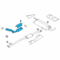 OEM Nissan Exhaust Tube Front Diagram - 200A0-6MA0B