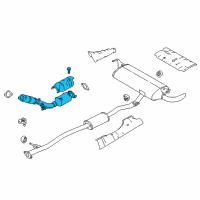 OEM 2022 Nissan Rogue Sport Tube-Exhaust, Front W/Catalyst Converter Diagram - 200A0-6MU1A