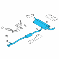 OEM 2020 Nissan Rogue Sport MUFFLER ASSY-EXHAUST, MAIN Diagram - 20100-6MT0A