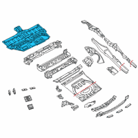 OEM 2017 Jeep Grand Cherokee Pan-Floor Diagram - 68170745AB