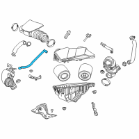 OEM 2017 Cadillac ATS PCV Tube Diagram - 12662046