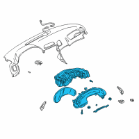 OEM Chevrolet Corvette Cluster Asm-Instrument Diagram - 10423488