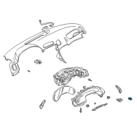 OEM 2004 Chevrolet Corvette Sensor Asm-Inside Air Temperature *Black Diagram - 16267411