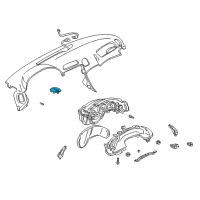 OEM 1999 Chevrolet Corvette Switch Asm-Hazard Warning Diagram - 10359036