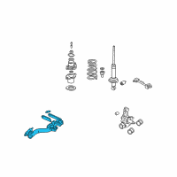 OEM 2003 Honda Civic Arm, Right Rear Trailing Diagram - 52370-S5T-A00