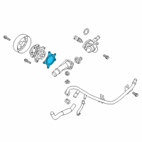 OEM 2013 Hyundai Accent Gasket-Water Pump Diagram - 25124-2B000