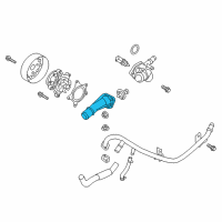 OEM Hyundai Kona Fitting-Coolant Inlet Diagram - 25631-2B057