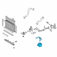 OEM 2008 Lexus GS350 Tank Assy, Radiator Reserve Diagram - 16470-31030