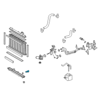 OEM Toyota Prius Plug-In Radiator Assembly Plug Diagram - 16417-21280