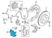 OEM 2022 BMW 330e BRAKE CALIPER HOUSING, RED Diagram - 34-20-6-890-758