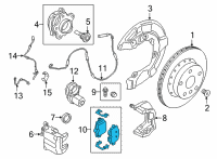 OEM 2022 BMW 330e xDrive REPAIR KIT, BRAKE PADS ASBES Diagram - 34-20-6-888-831