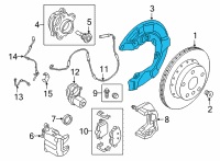 OEM 2022 BMW 330e xDrive PROTECTION PLATE LEFT Diagram - 34-20-6-871-341