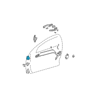 OEM Lexus IS300 Hinge Assembly, Rear Door Diagram - 68750-02030