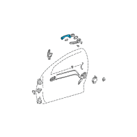 OEM Scion Handle, Outside Diagram - 69211-12220-P2