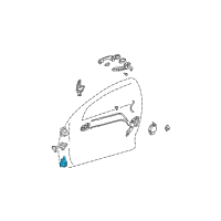 OEM 2005 Toyota RAV4 Lower Hinge Diagram - 68780-02030