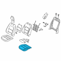 OEM Ford Escape PAD - SEAT CUSHION Diagram - LJ6Z-78632A22-H