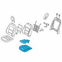 OEM Ford Escape PAD - SEAT CUSHION Diagram - LJ6Z-78632A22-J