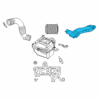 OEM 2016 Jeep Compass Fresh Air Duct Diagram - 4593913AB