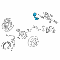 OEM 2011 Toyota Camry Caliper Support Diagram - 47821-06052