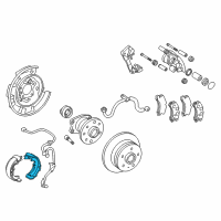 OEM 2006 Toyota Camry Park Brake Shoes Diagram - 46590-06020