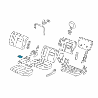 OEM 2002 Acura MDX Holder, Middle Seat Cup (Saddle) Diagram - 81787-S3V-A31ZB