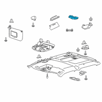 OEM Ford F-350 Super Duty Dome Lamp Diagram - FL3Z-13776-BG