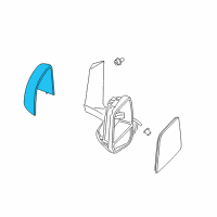 OEM 2016 Ford Transit Connect Mirror Cover Diagram - DT1Z-17D743-DA