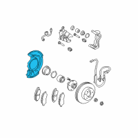 OEM 2004 Toyota Solara Splash Shield Diagram - 47781-08020