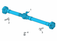 OEM Cadillac Drive Shaft Diagram - 85514207