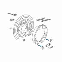 OEM Jeep Pin-Brake Shoe Hold Down Diagram - 5080570AC