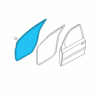 OEM 2007 Hyundai Accent Weatherstrip Assembly-Front Door Side LH Diagram - 82130-1E000