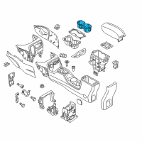 OEM 2022 Jeep Renegade Holder-Rubber Insert Diagram - 6RH26LXHAA