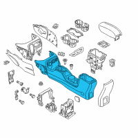 OEM 2020 Jeep Renegade Console-Base Diagram - 6WD39LXHAA