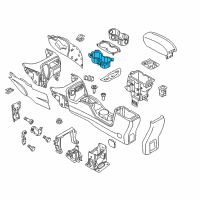 OEM 2017 Jeep Renegade Cup Holder Diagram - 5UX22U5LAA
