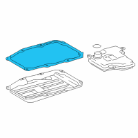 OEM 2021 Lexus LC500h Transmission Oil Pan Gasket Diagram - 35168-11010