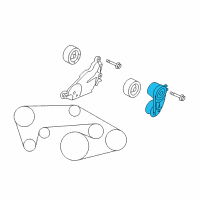 OEM 2008 Infiniti G35 Tensioner Assy-Auto Diagram - 11955-1EA9D