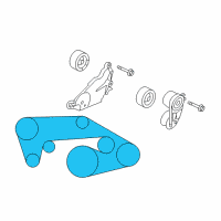 OEM 2015 Nissan 370Z Serpentine Belt Diagram - 11720-EY00B