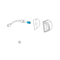 OEM 1995 Nissan Pickup Bulb Licence Lamp Diagram - 26716-89911