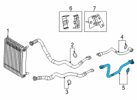OEM BMW X5 ENGINE OIL COOLER PIPE, RETU Diagram - 17-22-8-094-807