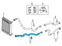 OEM BMW X5 ENGINE OIL COOLER PIPE, RETU Diagram - 17-22-8-097-225