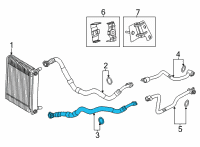 OEM 2022 BMW X6 ENGINE OIL COOLER PIPE, RETU Diagram - 17-22-8-097-225