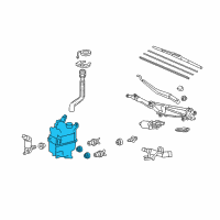 OEM 2011 Lexus RX350 Jar, Washer, A Diagram - 85315-48170