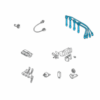 OEM Hyundai Cable Set-Spark Plug Diagram - 27501-26D00