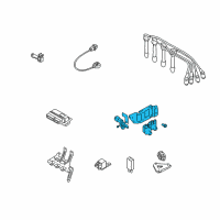 OEM 2001 Hyundai Accent Coil Assembly-Ignition Diagram - 27301-26600