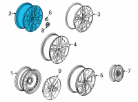 OEM 2022 Chevrolet Trailblazer Wheel, Alloy Diagram - 42481742