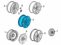 OEM 2022 Chevrolet Trailblazer Wheel, Alloy Diagram - 60002022
