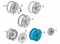 OEM 2022 Chevrolet Trailblazer Wheel, Alloy Diagram - 42506149