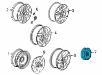OEM 2021 Chevrolet Trailblazer Spare Wheel Diagram - 42533118
