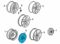 OEM 2021 Chevrolet Trailblazer Wheel Cover Diagram - 42538448