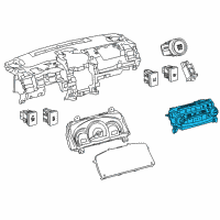 OEM 2016 Toyota Camry Dash Control Unit Diagram - 55900-06320